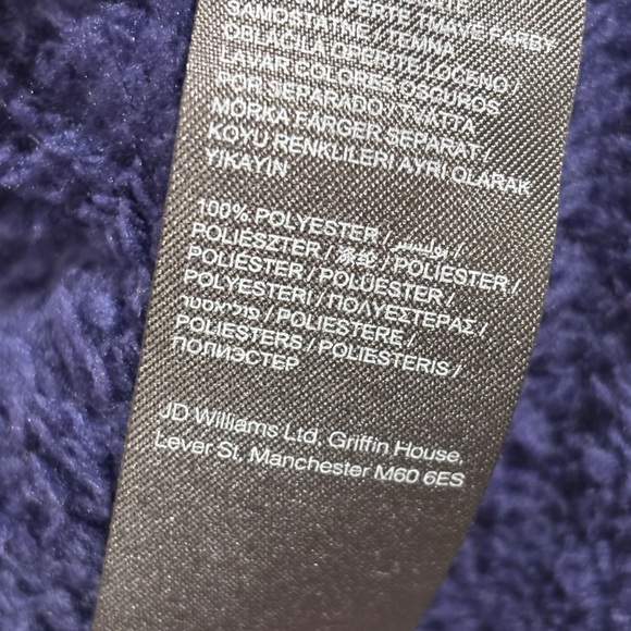 Julipa Butterfly Fleece Navy Blue Pink Jacket Women's Size 16 NWT - Picture 10 of 13